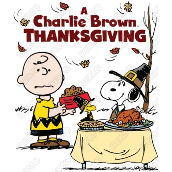 Peanuts, Snoopy, Charlie Brown Thanksgiving  DTF Iron on Transfer - Ready to Press #59