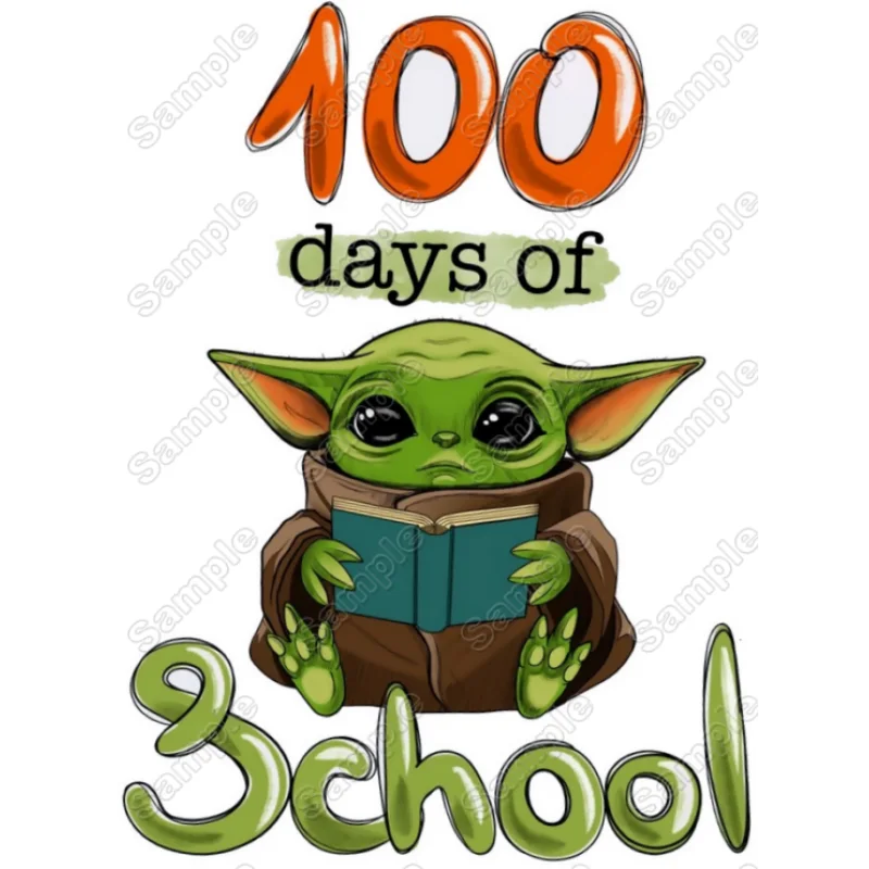 100 Days of School Star Wars DTF Iron on Transfer - Ready to Press