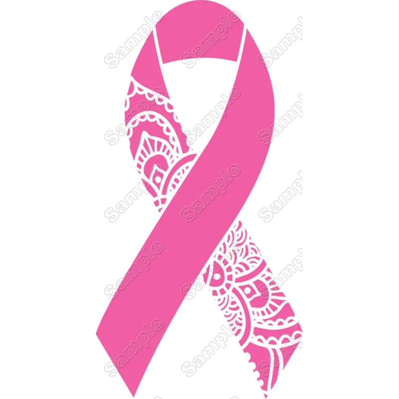 Breast Cancer Awareness Ribbon  Iron On Transfer Vinyl HTV