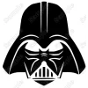 Darth Vader Head  Iron On Heat Transfer Vinyl HTV