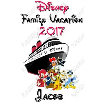 Disney Disneyland Vacation Cruise  Personalized  Custom  DTF Iron on Transfer - Ready to Press #2