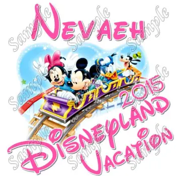 Disneyland Vacation Cruise  Personalized  Custom  DTF Iron on Transfer #5