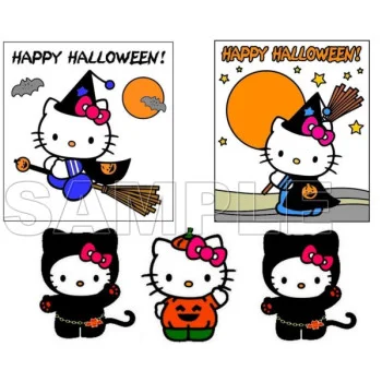 Hello Kitty Halloween  DTF Iron on Transfer  - Ready to Press  #11