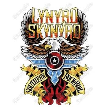 Lynyrd Skynyrd DTF Heat  Iron on Transfer - Ready to Press 