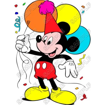 Mickey Mouse Birthday DTF Iron on Transfer - Ready to Press #10