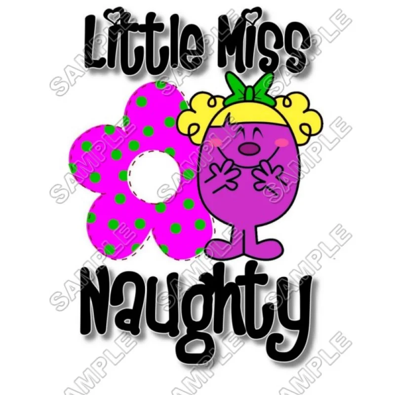 Mr Men and Little Miss Naughty DTF Iron on Transfer - Ready to Press #49