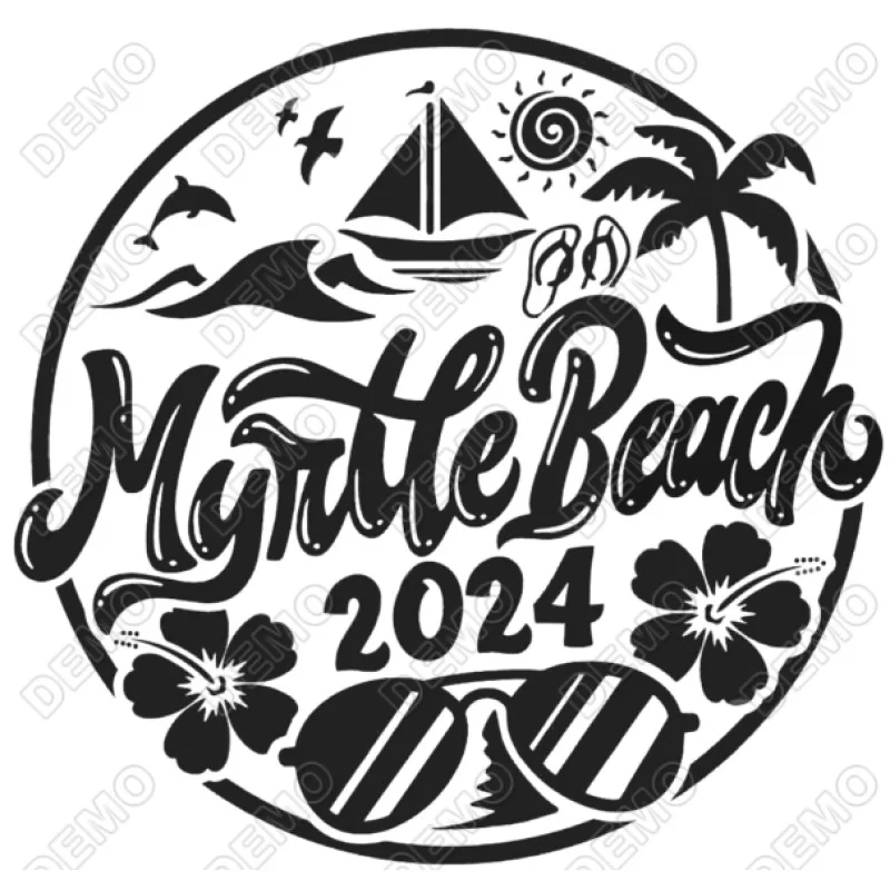 Myrtle Beach Iron On Transfer Vinyl HTV