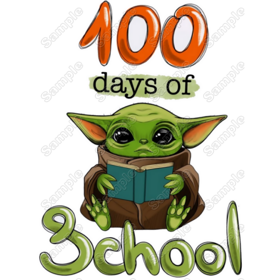 100 Days of School Star Wars Heat Iron On Transfer for T shirts (KRAFTYME.COM)