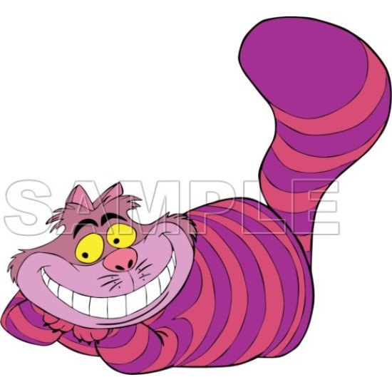 Alice in Wonderland Cheshire Cat  T Shirt Iron on Transfer    N1 (KRAFTYME.COM)