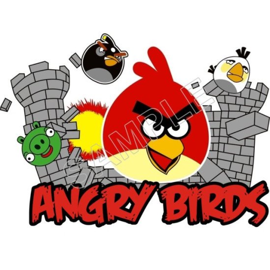 Angry Birds  Heat Iron On Transfer for T shirts N77 (KRAFTYME.COM)