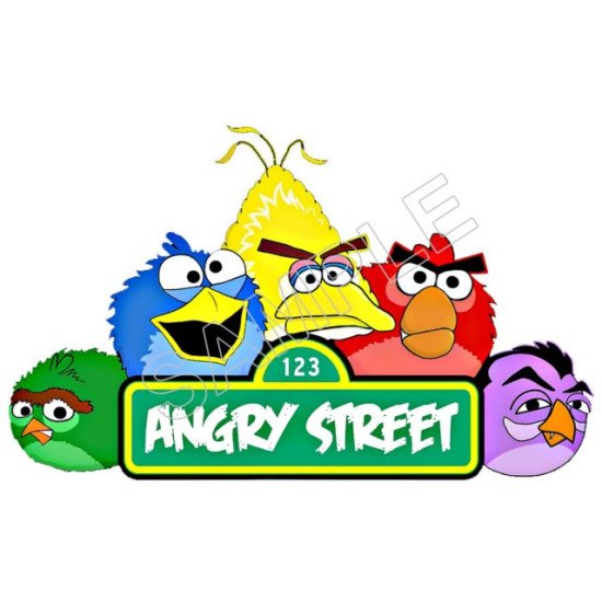 Angry Birds  Sesame Street Heat Iron On Transfer for T shirts N70 (KRAFTYME.COM)