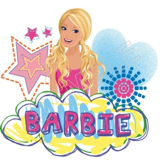 Barbie Heat Iron On Transfer for T shirts N6 (KRAFTYME.COM)