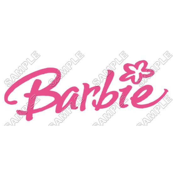 Barbie Logo  Heat Iron On Transfer for T shirts N3 (KRAFTYME.COM)