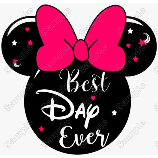 Best Day  Ever Disney  Vacation  Minnie  Mouse T shirt Iron on Transfer (KRAFTYME.COM)