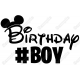 Birthday  #Squad  Minnie Mickey Girl  Heat Iron On Transfer for T shirts (KRAFTYME.COM)