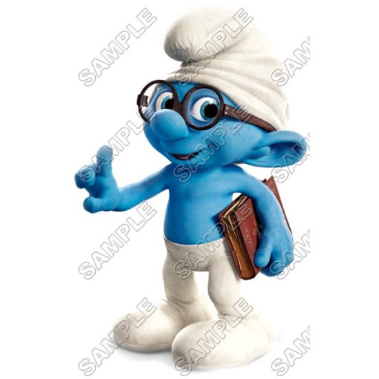 Brainy Smurf  Heat Iron On Transfer for T shirts N19 (KRAFTYME.COM)