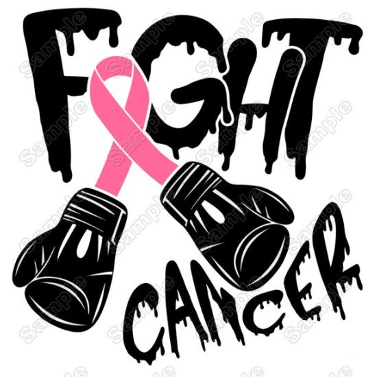 Breast Cancer Awareness  Fight  T Shirt Iron on Transfer (KRAFTYME.COM)