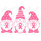 Breast Cancer Awareness Gnomes  Iron On Transfer Vinyl HTV (KRAFTYME.COM)