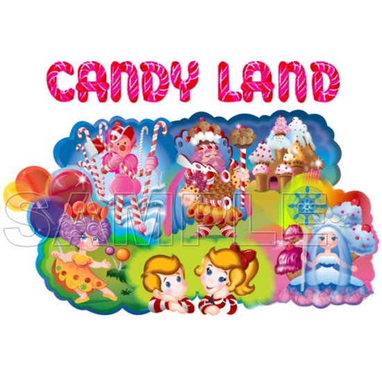 Candy Land Heat Iron On Transfer for T shirts N1 (KRAFTYME.COM)