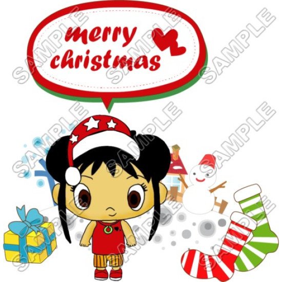 Christmas  Ni Hao Kai - lan  Heat Iron On Transfer for T shirts N79 (KRAFTYME.COM)