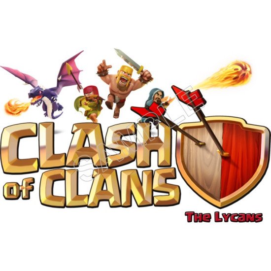 Clash of  Clans T shirt  Iron On Transfer  N1 (KRAFTYME.COM)