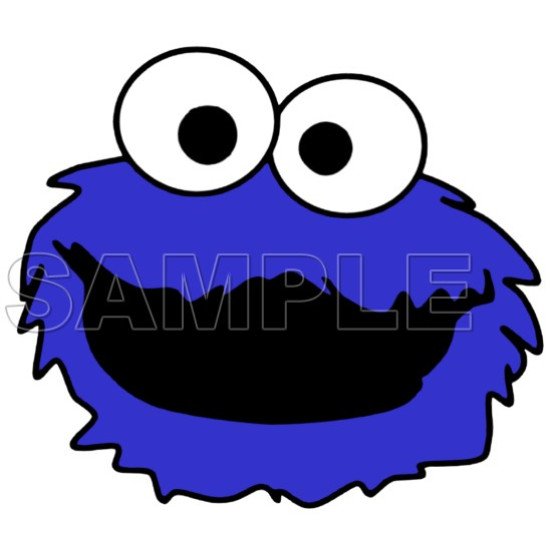 Cookie Monster Heat Iron On Transfer for T shirts N2 (KRAFTYME.COM)