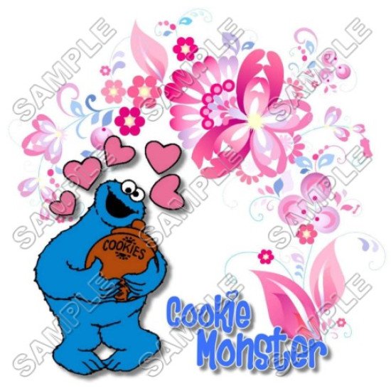 Cookie Monster  Sesame street  Heat Iron On Transfer for T shirts N13 (KRAFTYME.COM)