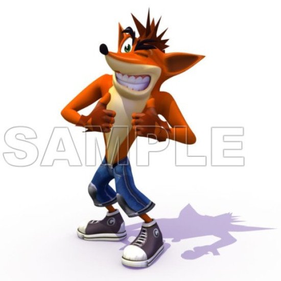 Crash Bandicoot Heat Iron On Transfer for T shirts N2 (KRAFTYME.COM)