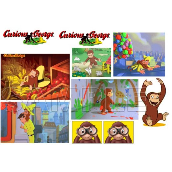 Curious George Heat Iron On Transfer for T shirts N5 (KRAFTYME.COM)