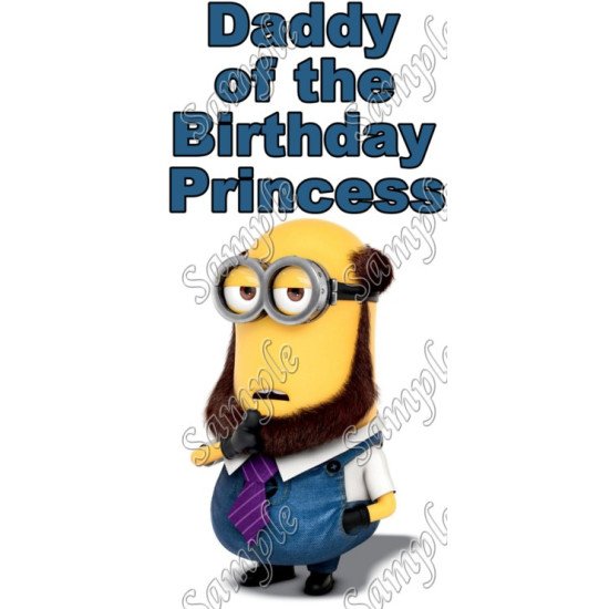 Despicable Me Minion Daddy  Personalized  Heat Iron On Transfer for T shirts N8 (KRAFTYME.COM)