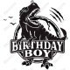 Dinosaur Birthday Boy  Iron On Transfer Vinyl HTV (KRAFTYME.COM)