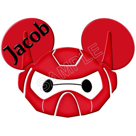 Disney Big Hero Baymax  Custom  Personalized  Heat Iron On Transfer for T shirts N1 (KRAFTYME.COM)