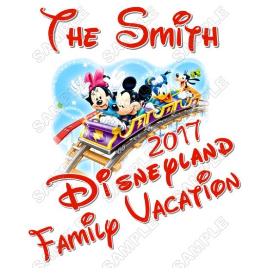 Disney Disneyland Vacation Cruise  Personalized  Custom  Heat Iron On Transfer for T shirts N22 (KRAFTYME.COM)