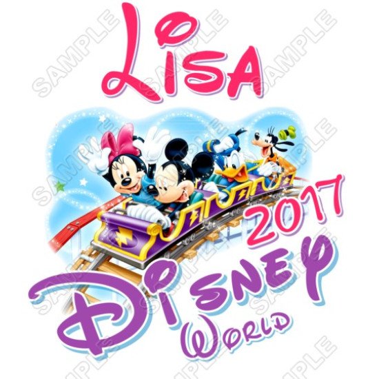 Disney Disneyland Vacation Cruise  Personalized  Custom  Heat Iron On Transfer for T shirts N3 (KRAFTYME.COM)