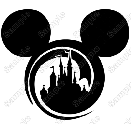 Disney Mickey Mouse head Iron On Transfer Vinyl HTV (KRAFTYME.COM)