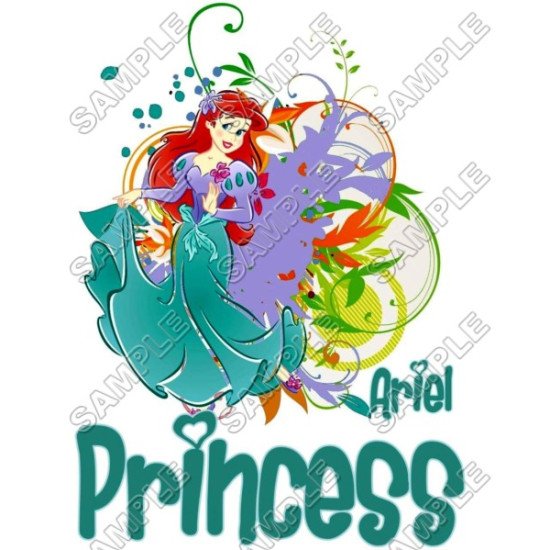 Disney Princess Ariel Little Mermaid  Heat Iron On Transfer for T shirts N4 (KRAFTYME.COM)