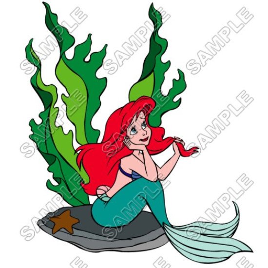 Disney Princess Ariel Little Mermaid  Heat Iron On Transfer for T shirts N5 (KRAFTYME.COM)