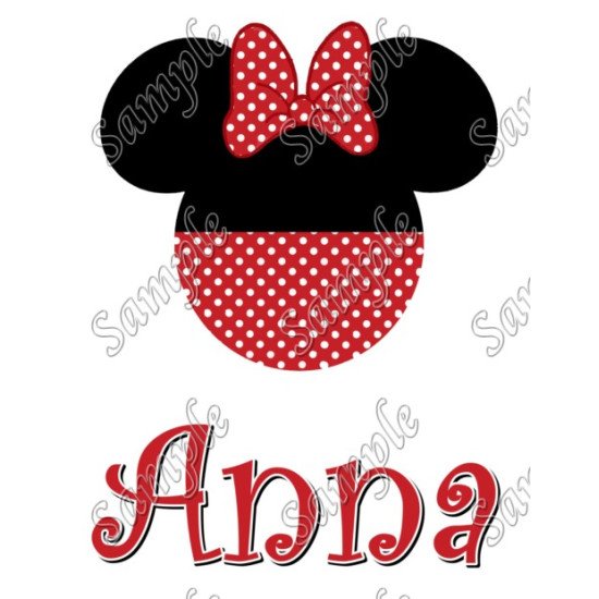 Disney Vacation  Minnie Mouse  Personalized  Custom  Heat Iron On Transfer for T shirts N26 (KRAFTYME.COM)