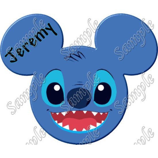 Disney  Vacation Stitch Custom  Personalized  Heat Iron On Transfer for T shirts N29 (KRAFTYME.COM)