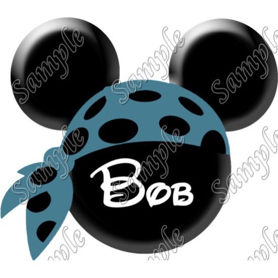 Disney World Vacation Pirate Custom Personalized  Heat Iron On Transfer for T shirts N45 (KRAFTYME.COM)