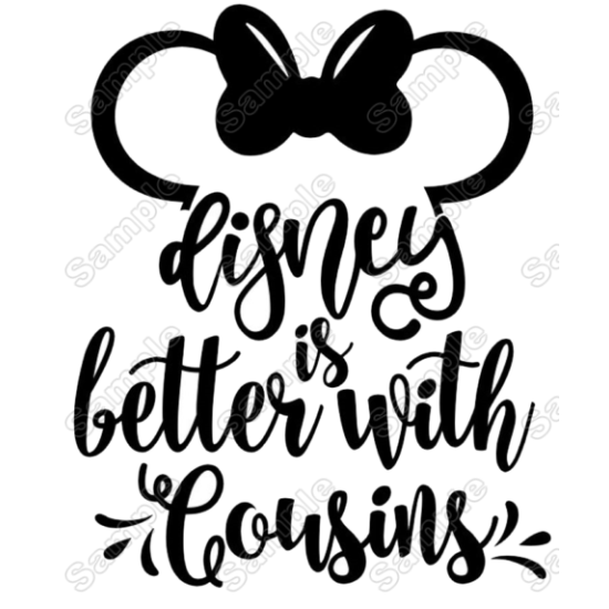 Disney is Better with Cousins  Minnie  Mouse Vacation  Iron On Transfer Vinyl HTV (KRAFTYME.COM)