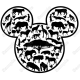 Disneys Animal Kingdom Mickey  Mouse  Iron On Transfer Vinyl HTV (KRAFTYME.COM)