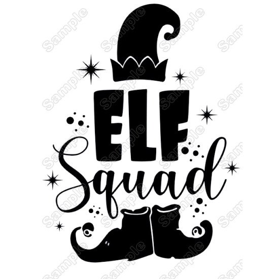 Elf Squad Heat Iron On Transfer Vinyl HTV (KRAFTYME.COM)