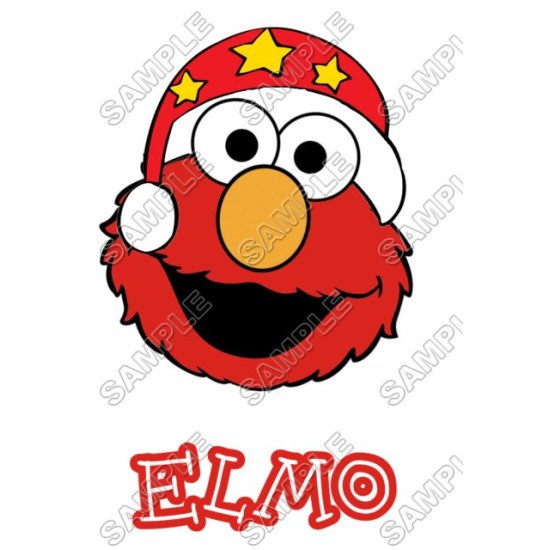 Elmo  Christmas Heat Iron On Transfer for T shirts N70 (KRAFTYME.COM)