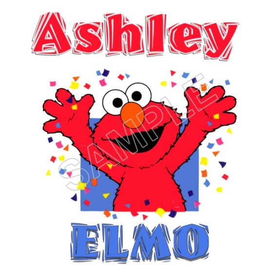 Elmo  Personalized  Custom  Heat Iron On Transfer for T shirts N73 (KRAFTYME.COM)