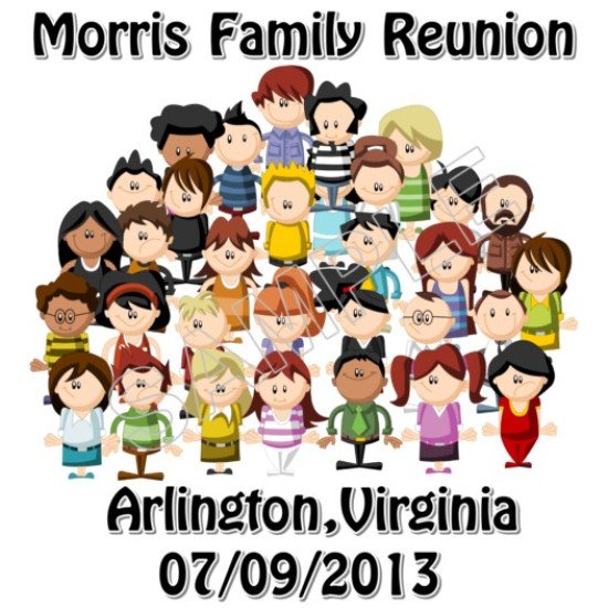 Family Reunion  Personalized  Custom  Heat Iron On Transfer for T shirts N1 (KRAFTYME.COM)