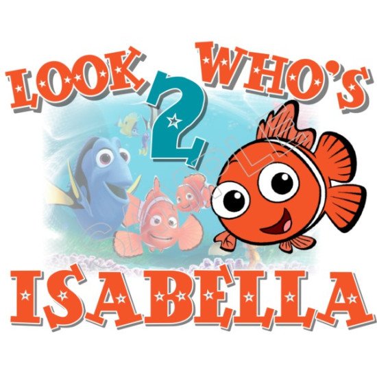 Finding Nemo  Birthday Personalized Custom Heat Iron On Transfer for T shirts N46 (KRAFTYME.COM)