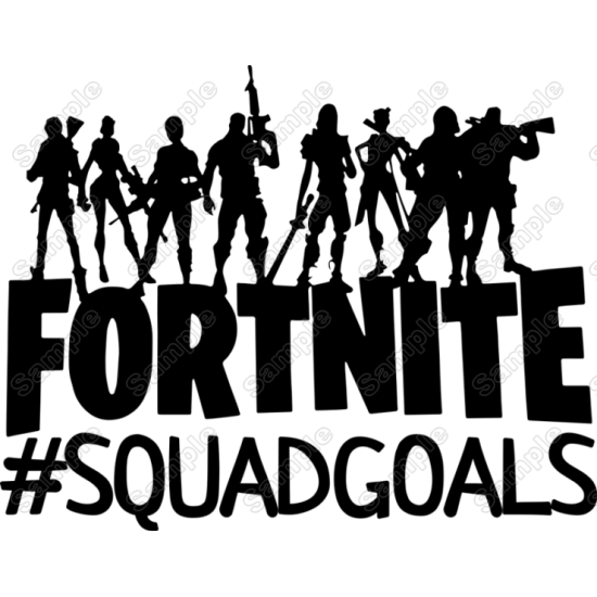 Fortnite  #Squadgoals  Iron On Transfer Vinyl HTV (KRAFTYME.COM)