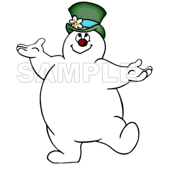 Frosty The Snowman  Heat Iron On Transfer for T shirts N1 (KRAFTYME.COM)