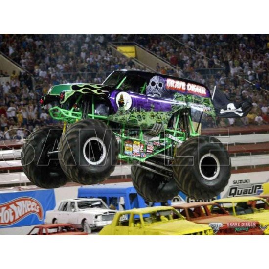 GRAVE DIGGER Monster Jam T Shirt Iron on Transfer    N6 (KRAFTYME.COM)